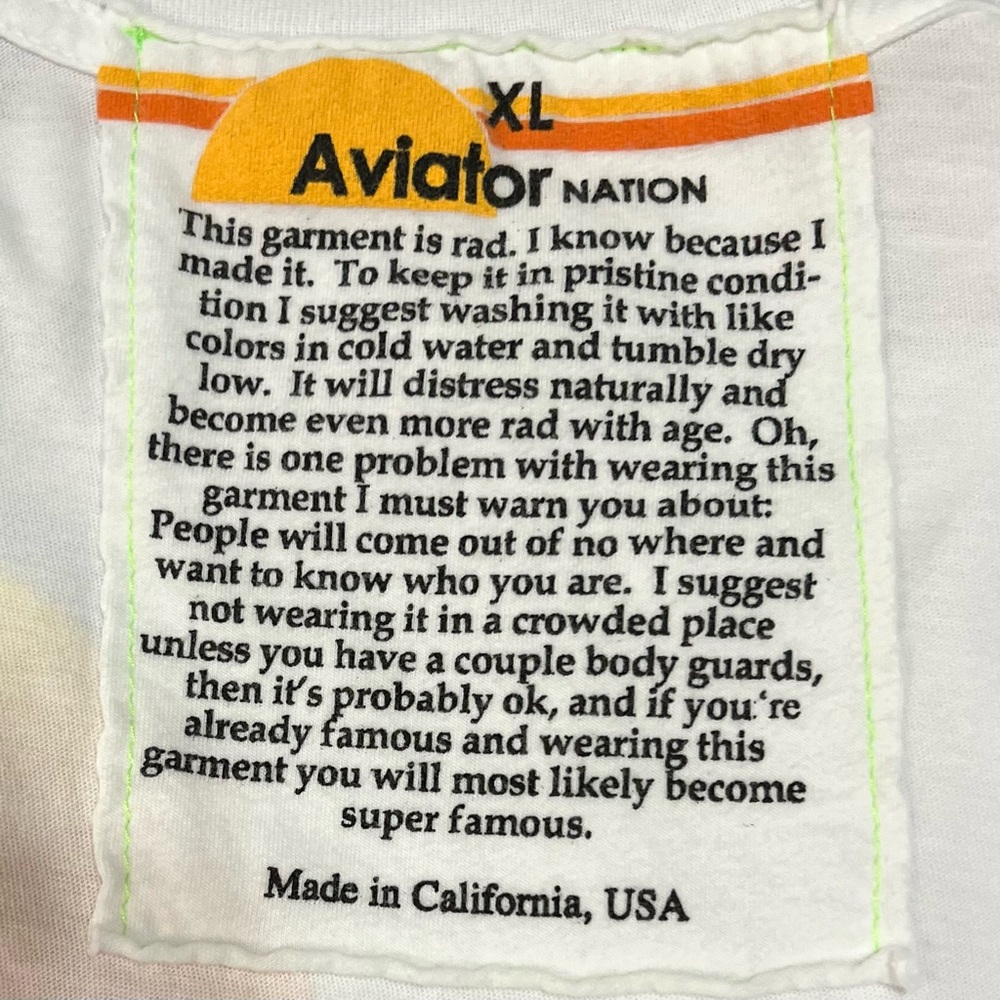 Aviator Nation x Soul Cycle Crew Neck Crop Top Athletic T Shirt Women’s XL - Picture 7 of 7